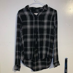 Black and White Plaid Flannel